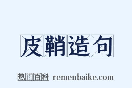 皮鞘造句是什么意思的图片